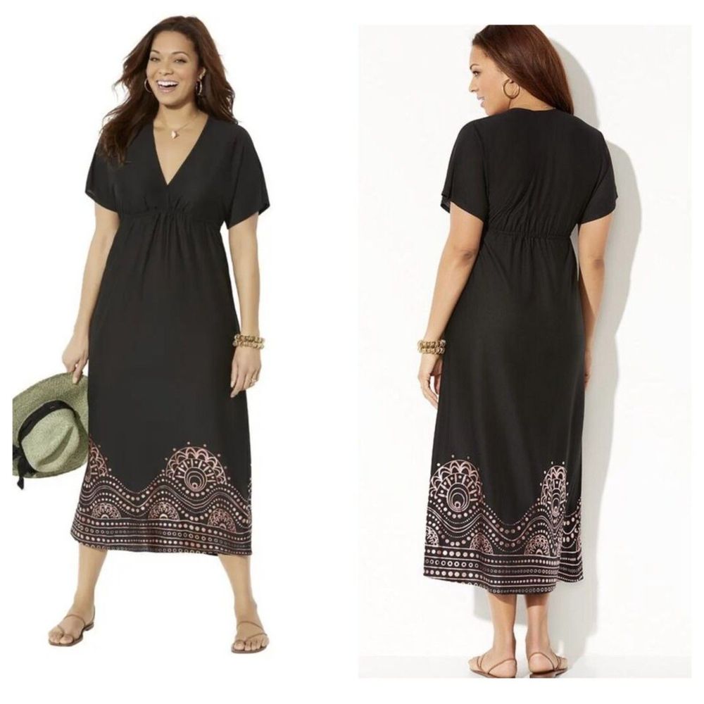 Swimsuits For All Black and Brown Swim Coverup